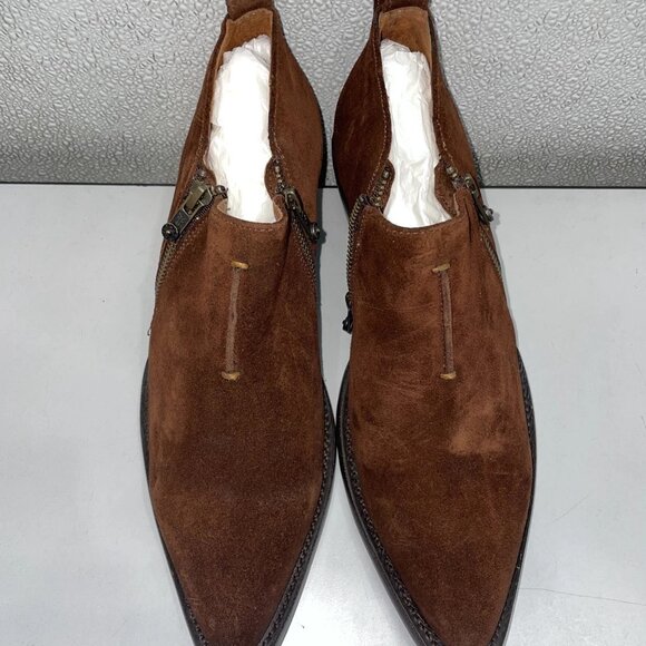 NEW FRYE Women’s Sacha Moto Shootie Ankle Boots – Brown – Size 9.5M – - Picture 9 of 10